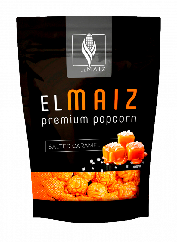 Premium popcorn with caramel | sea salt