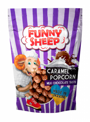 Попкорн у карамелі з молочним шоколадом Попкорн у карамелі з молочним шоколадом